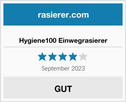  Hygiene100 Einwegrasierer Test