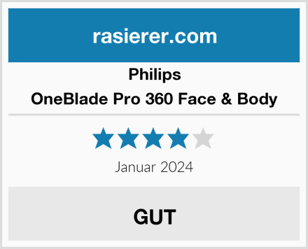 Philips OneBlade Pro 360 Face & Body Test
