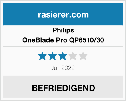 Philips OneBlade Pro QP6510/30 Test