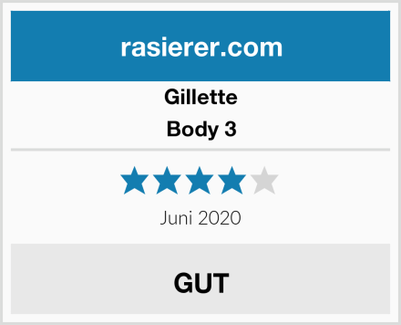 Gillette Body 3 Test