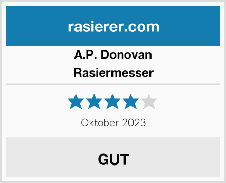 A.P. Donovan Rasiermesser Test