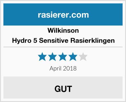 Wilkinson Hydro 5 Sensitive Rasierklingen Test