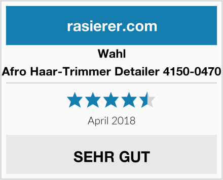 Wahl Afro Haar-Trimmer Detailer 4150-0470 Test