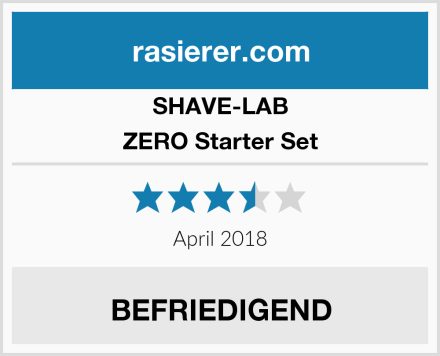 SHAVE-LAB ZERO Starter Set Test