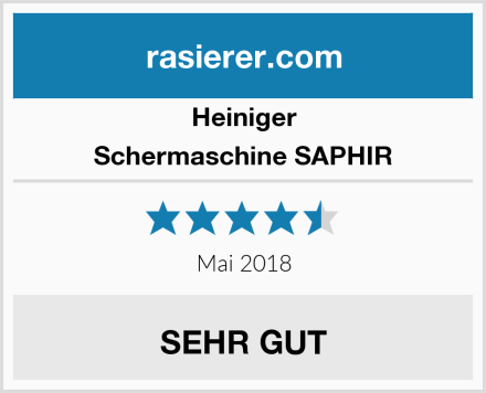 Heiniger Schermaschine SAPHIR Test
