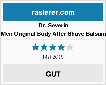 Dr. Severin Men Original Body After Shave Balsam Test