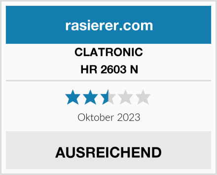 Clatronic HR 2603 N Test