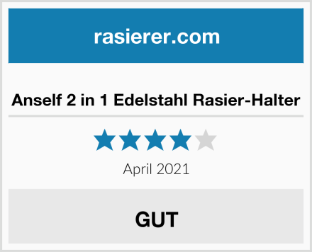  Anself 2 in 1 Edelstahl Rasier-Halter Test
