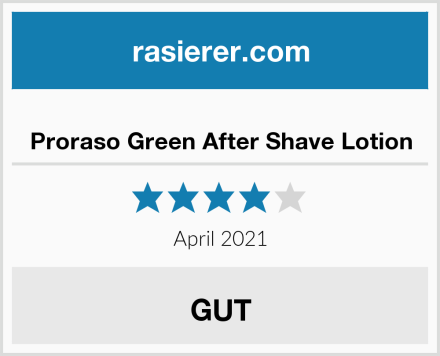  Proraso Green After Shave Lotion Test