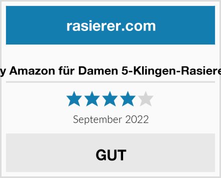  by Amazon für Damen 5-Klingen-Rasierer Test