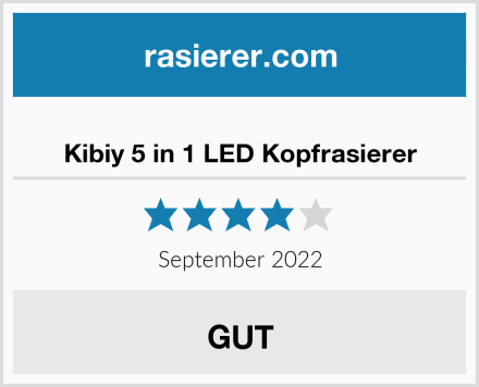  Kibiy 5 in 1 LED Kopfrasierer Test